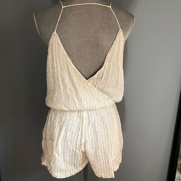 White Beaded Romper - Picture 4 of 7